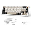 ATTACK SHARK X66 Wireless Mechanical Keyboard with Side Printed PBT Keycaps