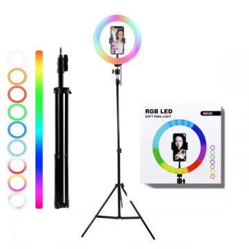 10 Inch Wireless RGB Ring Light + Tripod 2.10M