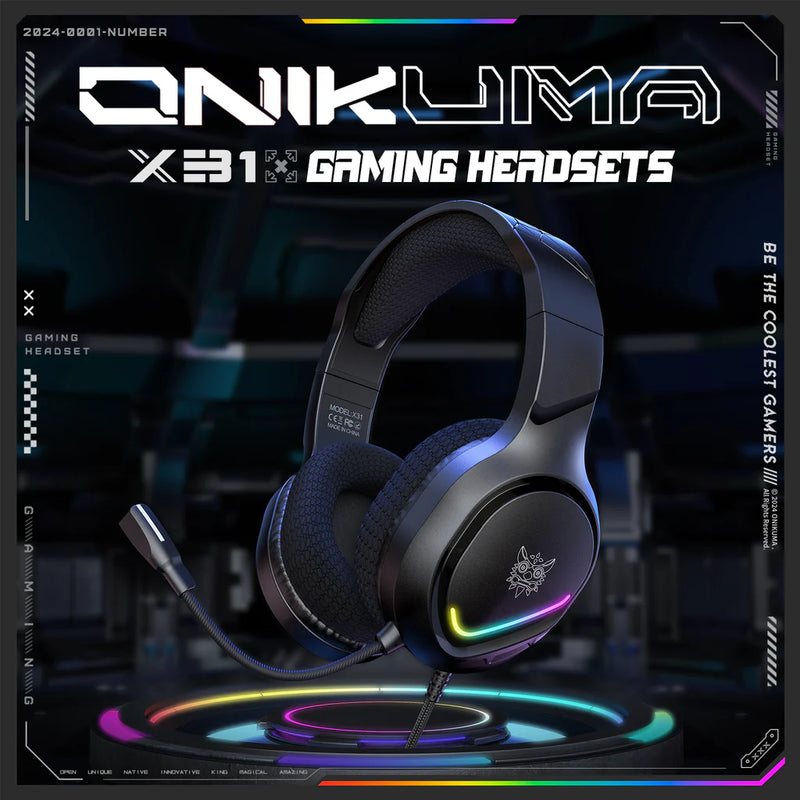 ONIKUMA X31 RGB Gaming Headset