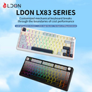 LDON LX83 WIRELESS MECHANICAL KEYBOARD – MOONLIGHT