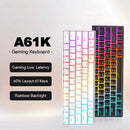 A61K Mechanical Gaming Keyboard LED Backlit 61-Keys