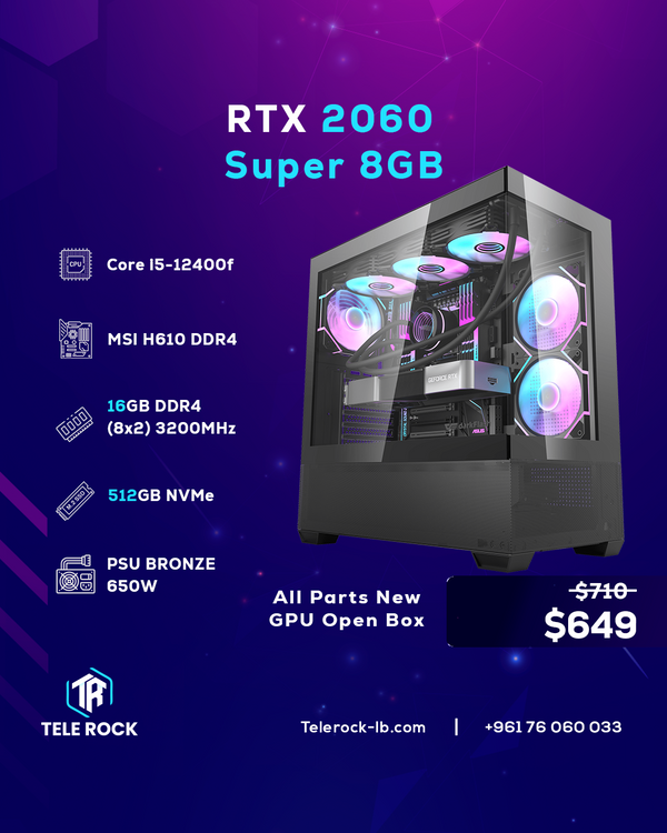 Gaming PC : Core i5-12400f, 2060 Super Gaming PC : Core i5-12400f, 2060 Super