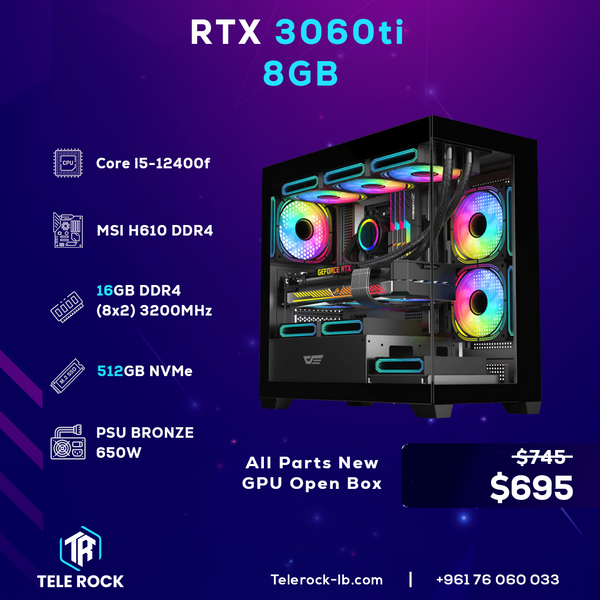 Gaming PC : Core i5-12400f, 3060Ti