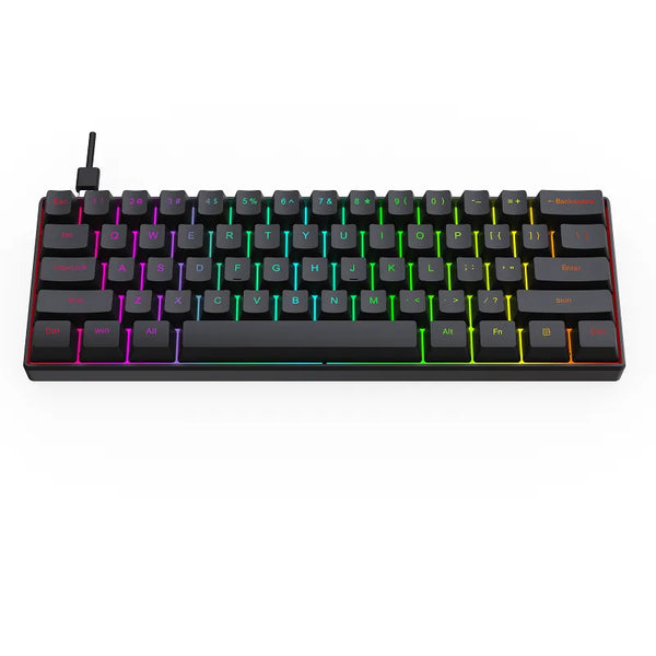 Bajeal G101 RGB Mechanical Gaming Keyboard 61 keys Blue Switches