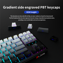 LDON LX87 - 75% Wireless Mechanical Gaming Keyboard-Purple Flame Axis Switch