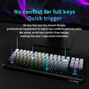 LDON LX87 - 75% Wireless Mechanical Gaming Keyboard-Purple Flame Axis Switch