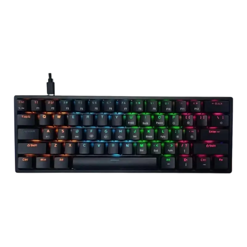 Bajeal G101 RGB Mechanical Gaming Keyboard 61 keys Blue Switches