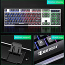 Jertech K358 RGB Backlit Full-Size Gaming Keyboard