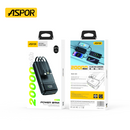 ASPOR A316 – 20,000 mAh 22.5 W Fast-Charging Power Bank (Built-in Cables)
