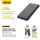 Aspor 10000mAh Power Bank A323