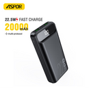 Aspor 20000mAh Power Bank A396