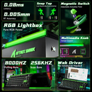 ATTACK SHARK R85 HE Wired Magnetic Rapid Trigger Gaming Keyboard – Neon Green