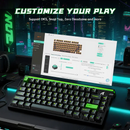 ATTACK SHARK R85 HE Wired Magnetic Rapid Trigger Gaming Keyboard – Neon Green