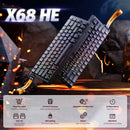 ATTACK SHARK X68 HE Rapid Trigger Magnetic Gaming Keyboard