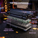 ATTACK SHARK X68 HE Rapid Trigger Magnetic Gaming Keyboard