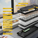 ATTACK SHARK X98PRO Wireless Gaming Keyboard - Star Black
