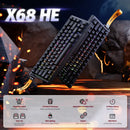 ATTACK SHARK X68 HE Rapid Trigger Magnetic Gaming Keyboard