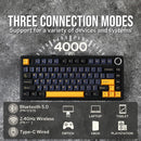 Aula F75 Black + Dark Blue + Orange - 75% Gasket Wireless Mechanical Gaming Keyboard