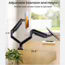 CX01-02 Adjustable Dual Monitor ARM Desk Stand 17–34 Inch