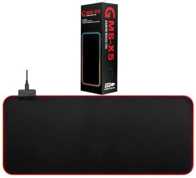 GMS‑X5 RGB XL Gaming Mouse Pad – 800×300 mm, 14‑Mode LED Backlight